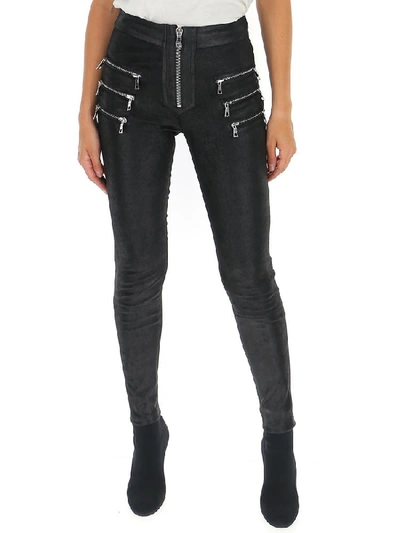 Shop Ben Taverniti Unravel Project Unravel Project Zipped Pocket Skinny Trousers In Black