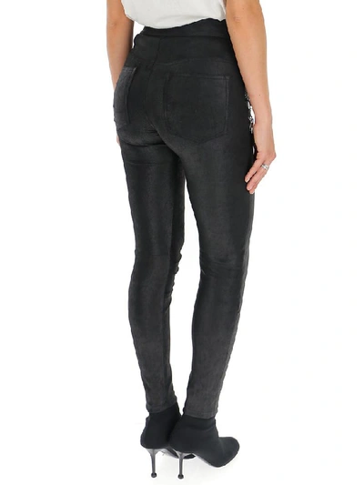 Shop Ben Taverniti Unravel Project Unravel Project Zipped Pocket Skinny Trousers In Black