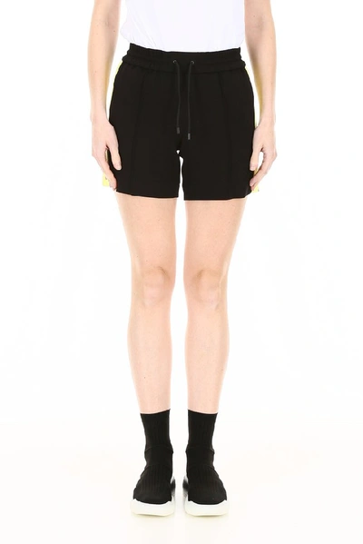 Shop Kenzo Crepe Side Band Shorts In Black