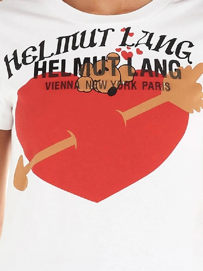 Shop Helmut Lang Standard Baby Logo Print T In White