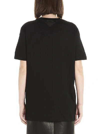 Shop Prada Frankenstein Print Crewneck T In Black