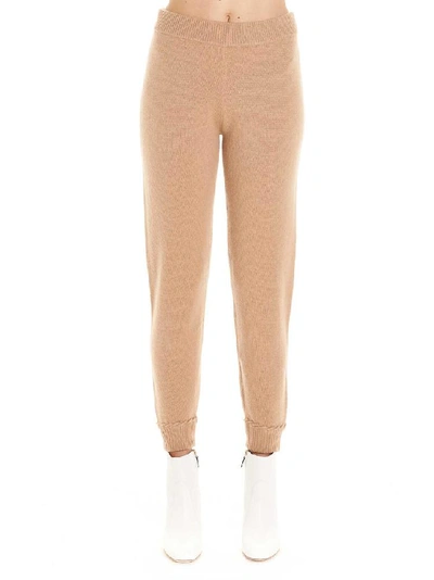 Shop Theory Knitted Sweatpants In Beige
