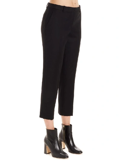 Shop Theory Cropped Tailored Pants In Black