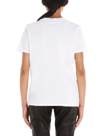 Shop Balmain Logo Print T In White