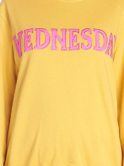 Shop Alberta Ferretti Wednesday Sweatshirt In Yellow