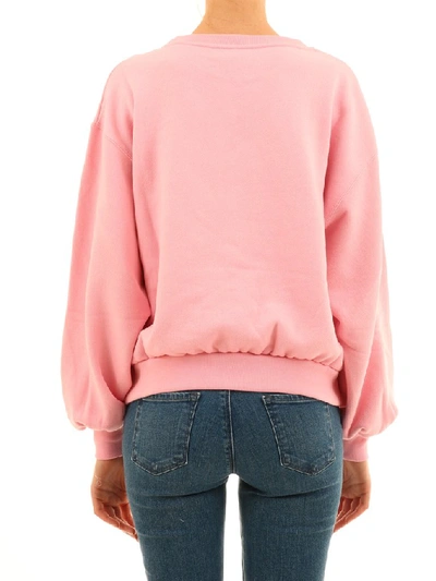 Shop Gucci Tennis Oversize Sweatshirt In Pink