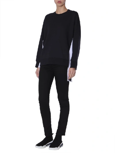Shop Stella Mccartney Logo Stripe Sweater In Black