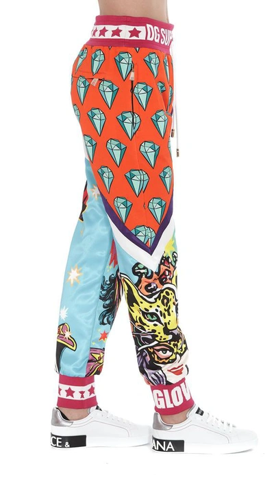 Shop Dolce & Gabbana Printed Jogging Pants In Multi