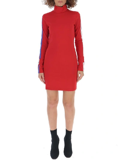 Shop Marcelo Burlon County Of Milan Nba Mini Dress In Red