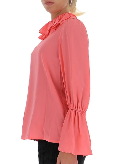 Shop Tory Burch Frill Trim Blouse In Pink