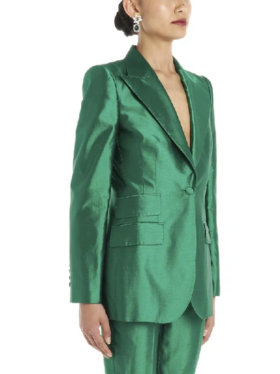 Shop Dolce & Gabbana Tailored Single Breasted Blazer In Green