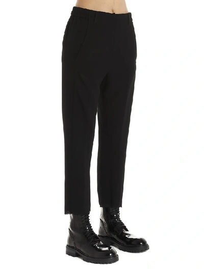 Shop Ann Demeulemeester Capri Pants In Black