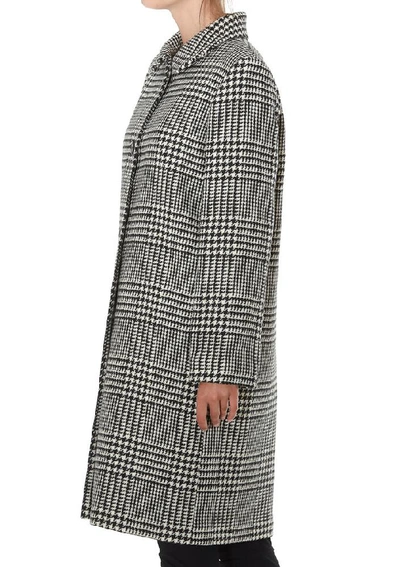 Shop A.p.c. Houndstooth Straight Coat In Multi