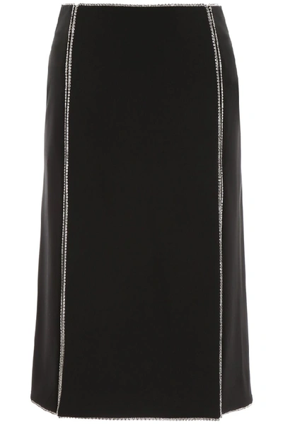 Shop Area Crystal Detail Skirt In Black