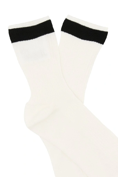 Shop Valentino Vltn Socks In Black