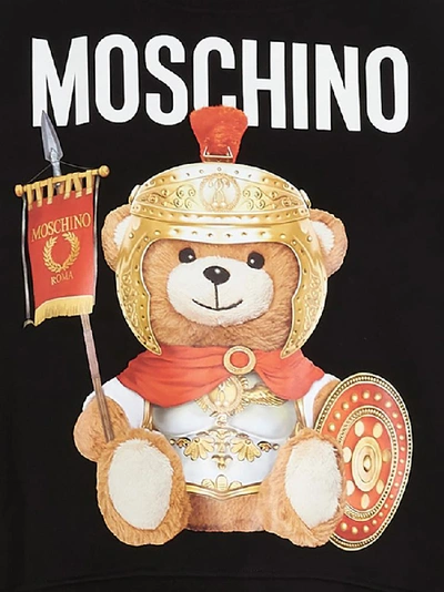 Shop Moschino Teddy Gladiatore Sweatshirt In Black