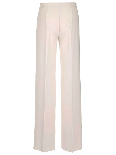 Shop Max Mara Mosella Wide Leg Trousers In White