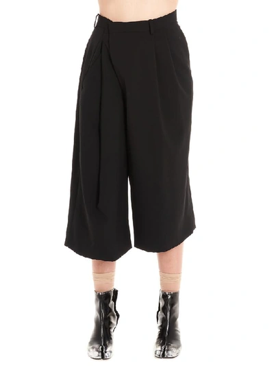 Shop Maison Margiela Asymmetric Culottes In Black