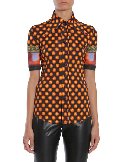 Shop Givenchy Printed Polka Dot Shirt In Multi