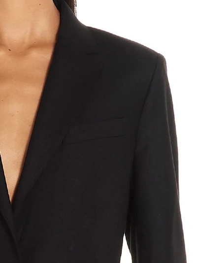 Shop Theory Textured Staple Blazer In Black
