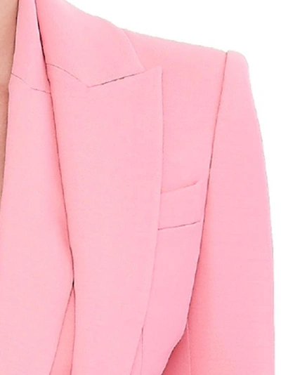 Shop Alexander Mcqueen Double Smocking Jacket In Pink