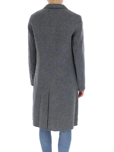 Shop Theory Oversize Straight Coat In Grey