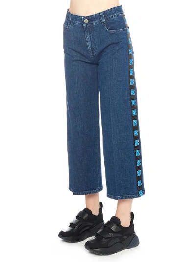Shop Stella Mccartney Cropped Straight Jeans In Blue