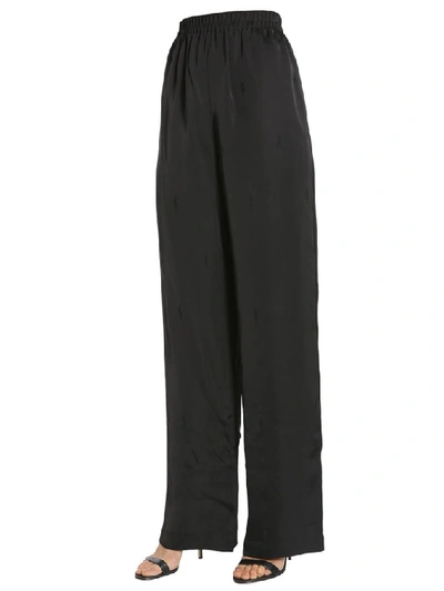 Shop Alexander Wang Wide Leg Trousers In Black