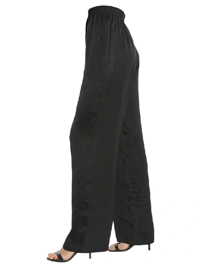 Shop Alexander Wang Wide Leg Trousers In Black