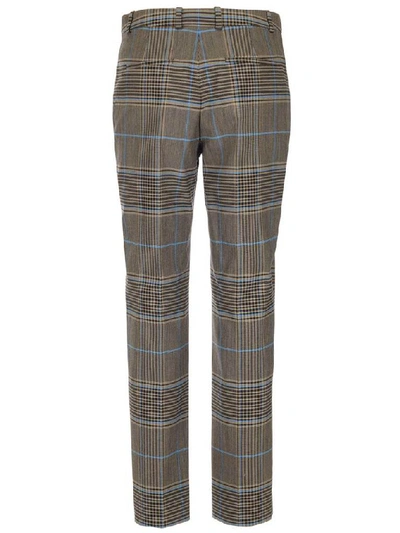 Shop Givenchy Plaid Cigarette Trousers In Multicolor