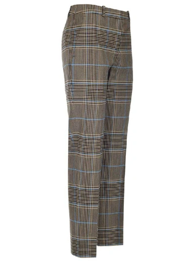 Shop Givenchy Plaid Cigarette Trousers In Multicolor