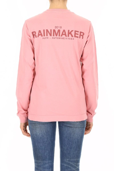 Shop Alyx 1017  9sm Rainmaker Long Sleeved Top In Pink