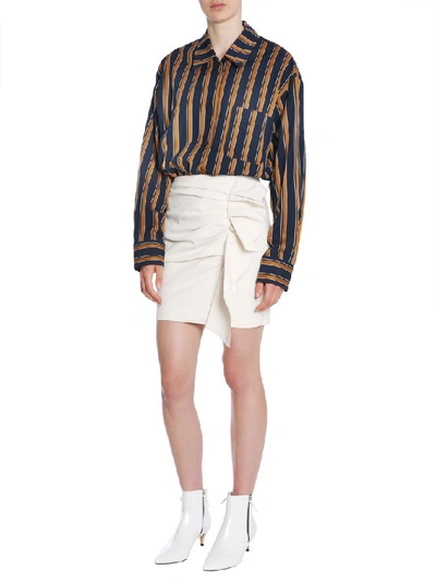 Shop Isabel Marant Venice Striped Shirt In Blue