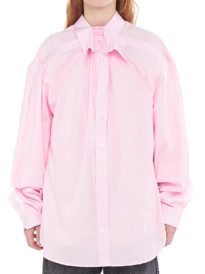 Shop Y/project Y / Project Double Fit Oversize Shirt In Pink