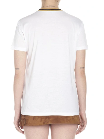 Shop Prada Logo Crewneck T In White