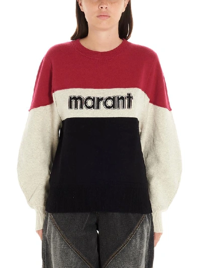 Shop Isabel Marant Étoile Kedy Colour Block Sweatshirt In Multi