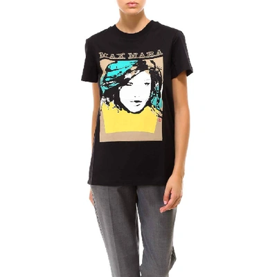 Shop Max Mara Graphic Print T In Black