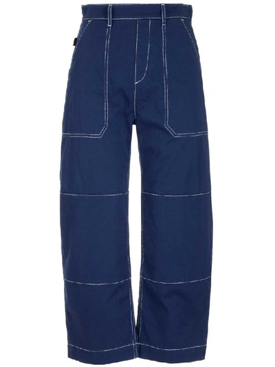 Shop Chloé High Waist Cropped Jeans In Blue