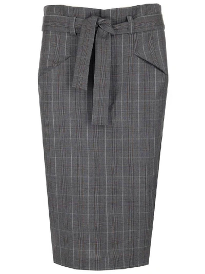 Shop Isabel Marant Étoile Vendel Skirt In Grey