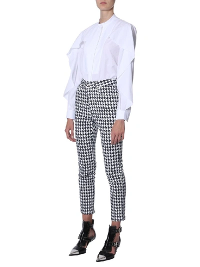 Shop Alexander Mcqueen Houndstooth Print Skinny Fit Pants In Multi