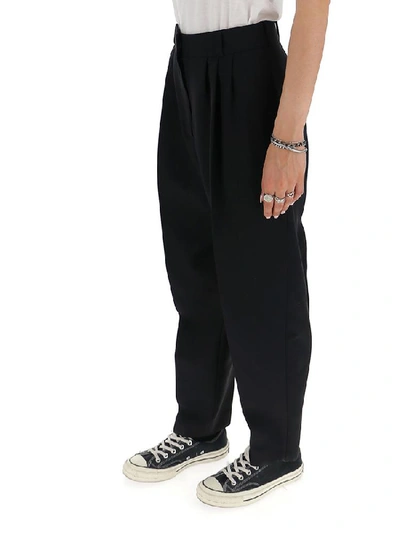 Shop Alexander Mcqueen Classic Tapered Leg Trousers In Black