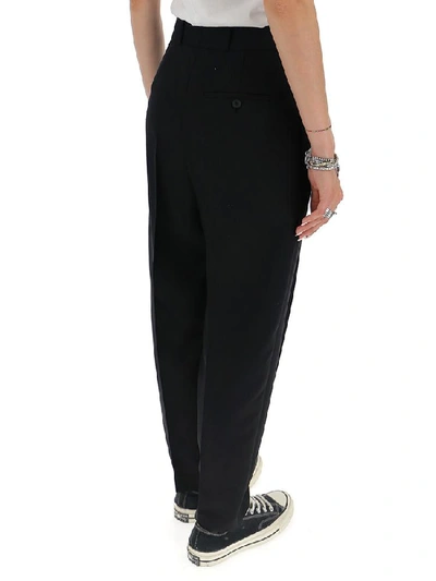 Shop Alexander Mcqueen Classic Tapered Leg Trousers In Black