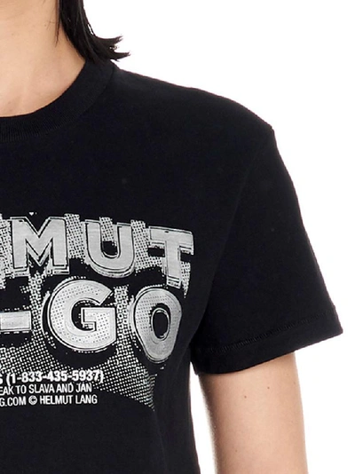 Shop Helmut Lang Logo Printed T In Black