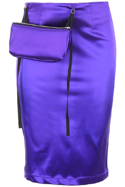 Shop Alyx 1017  9sm Pouch Embellished Pencil Skirt In Purple