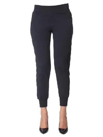 Shop Moschino Teddy Bear Patch Track Trousers In Black