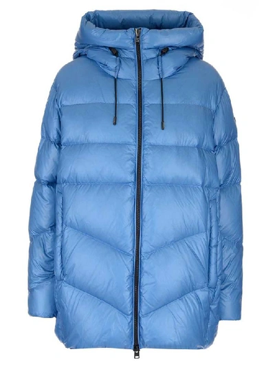 Shop Woolrich Padded Hooded Jacket In Blue