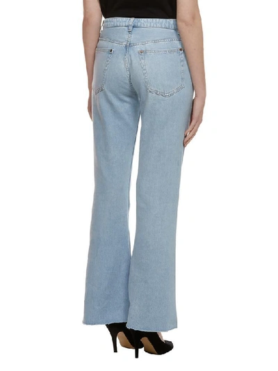 Shop Mm6 Maison Margiela Flare Jeans In Blue