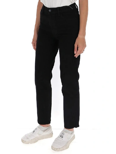 Shop J Brand High Waist Slim Fit Straight Jeans In Black