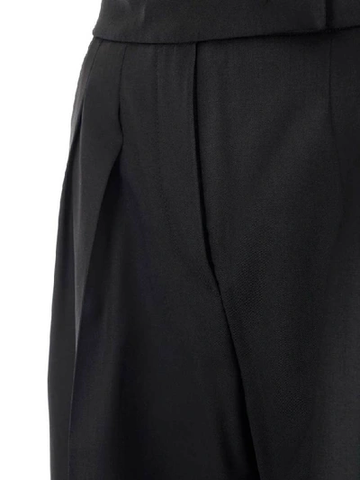 Shop Max Mara Wide Leg Pants In Black