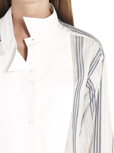Shop Loewe Longline Striped Shirt Dress In Multi